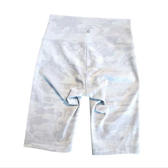 Lululemon Wunder Under Shorts 10" Ribbed Incognito Camo Jacquard Alpine White 6 - Picture 2 of 15
